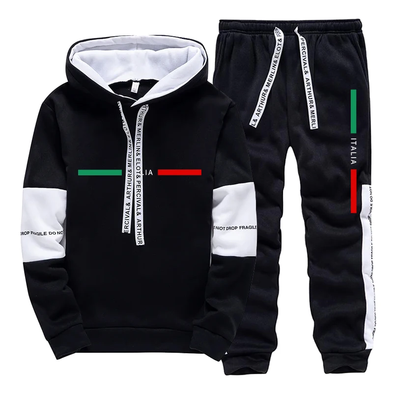 Winter Clothing Fashion - 2026 Men's Tracksuit Printing Casual Hoodie