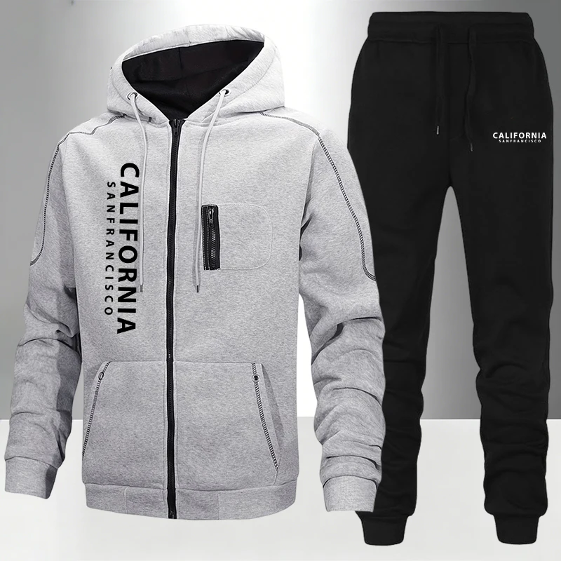 Quality Winter Clothing Jacket - Men's Tracksuit Casual Hoodie Zipper Sweatshirts