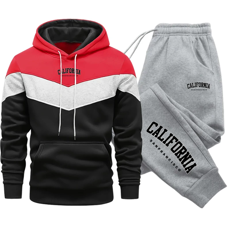 Winter Clothing Fashion - Fashion Men's Tracksuit Print Casual Hoodie