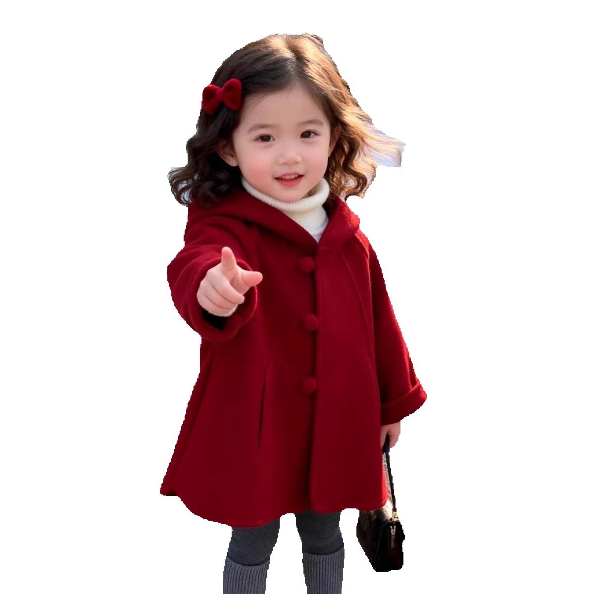 Girls Wool Coat Autumn Winter  - Winter Clothing Toddler recension och pris
