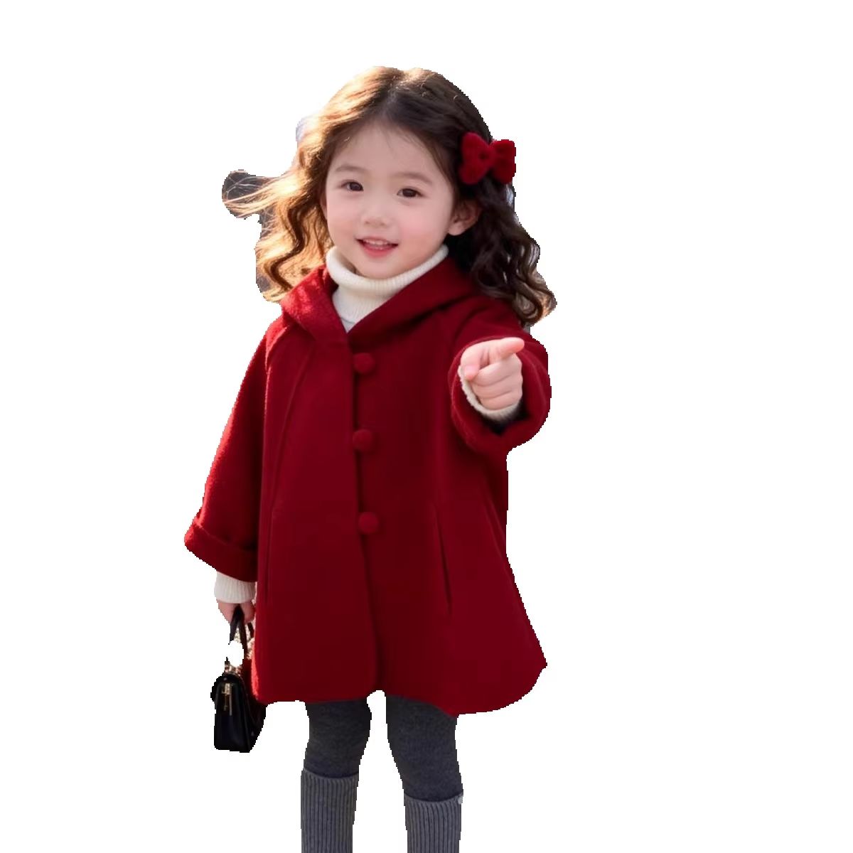 Girls Wool Coat Autumn Winter  - Winter Clothing Toddler recension och pris