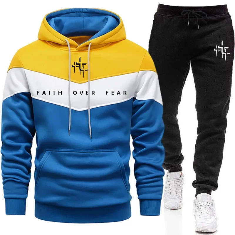 Faith Over Fear Men's Tracksui - Winter Clothing Fashion recension och pris