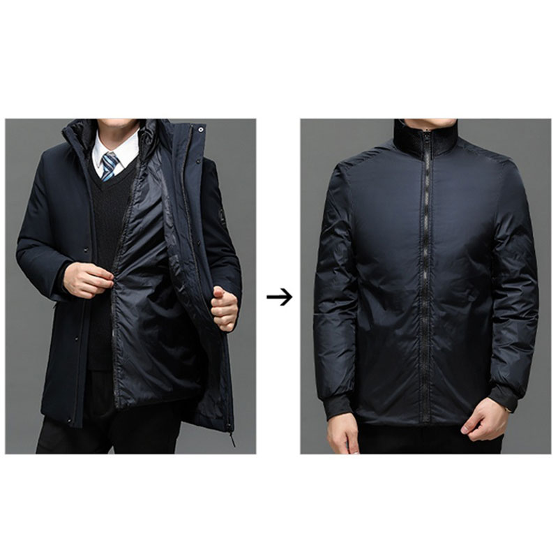New Winter Men Long Coat Parka - Winter Clothing Work recension och pris
