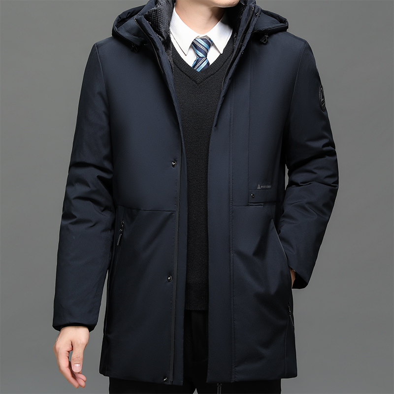 New Winter Men Long Coat Parka - Winter Clothing Work recension och pris