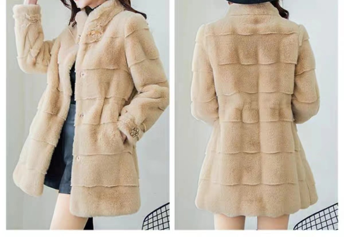 2026 Women Faux Fur Coats Mid  - Winter Clothing Work recension och pris