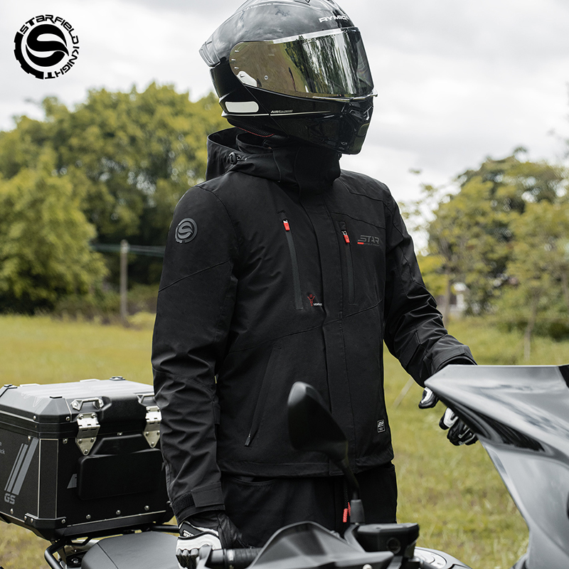 SFK Black Motorcycle Jacket Wa - Quality Winter Clothing Jacket recension och pris
