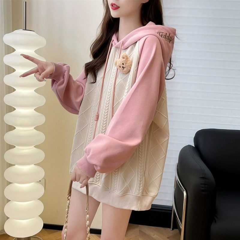 Pink Female Hooded Top Cute Y  - Winter Clothing Essentials For Women recension och pris