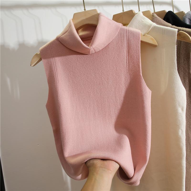 Turtleneck Sleeveless Slim Fit - Winter Clothing Essentials For Women recension och pris