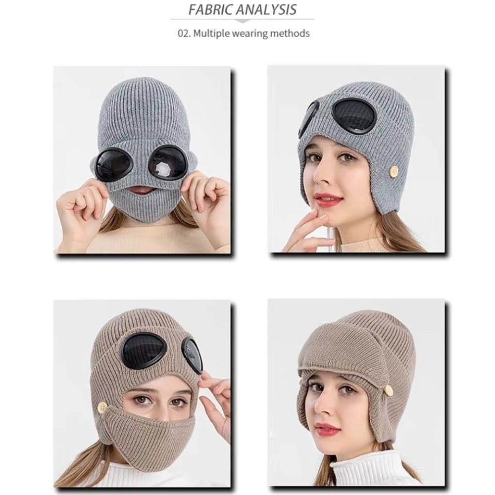 Fleece-lined Warm Woolen Hat K - Winter Clothing Earmuffs recension och pris