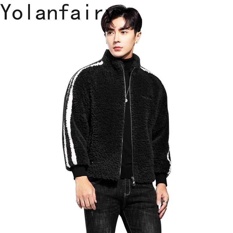 YOLANFAIRY 100% Wool Mens Real - Quality Winter Clothing Jacket recension och pris