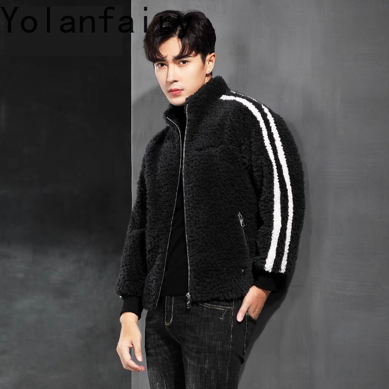 YOLANFAIRY 100% Wool Mens Real - Quality Winter Clothing Jacket recension och pris