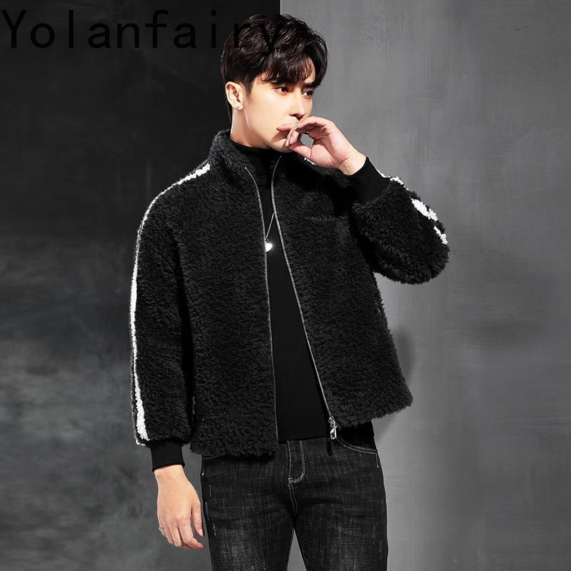 YOLANFAIRY 100% Wool Mens Real - Quality Winter Clothing Jacket recension och pris