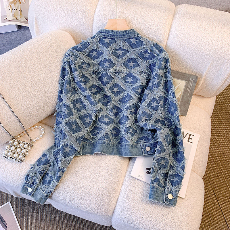 Coat Women Denim Coats Round N - Winter Clothing Work recension och pris
