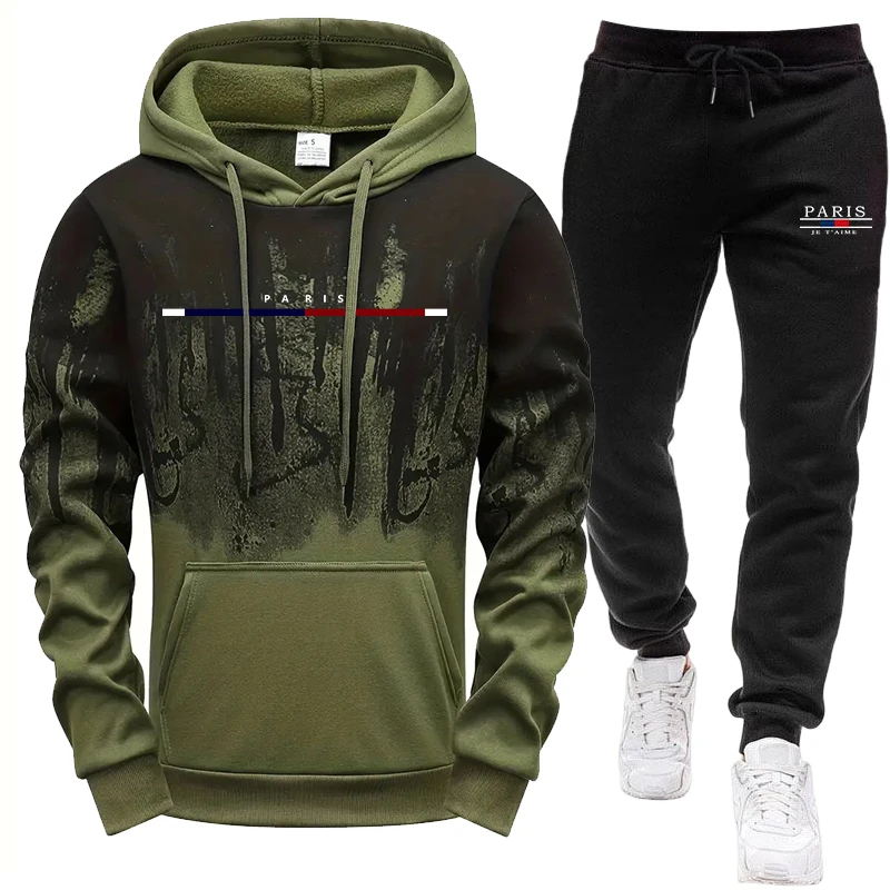 Men's Set/Hoodie/Pants Autumn  - Winter Clothing Fashion recension och pris