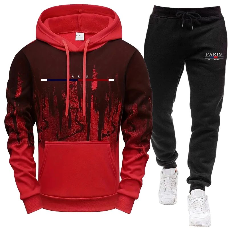 Men's Set/Hoodie/Pants Autumn  - Winter Clothing Fashion recension och pris