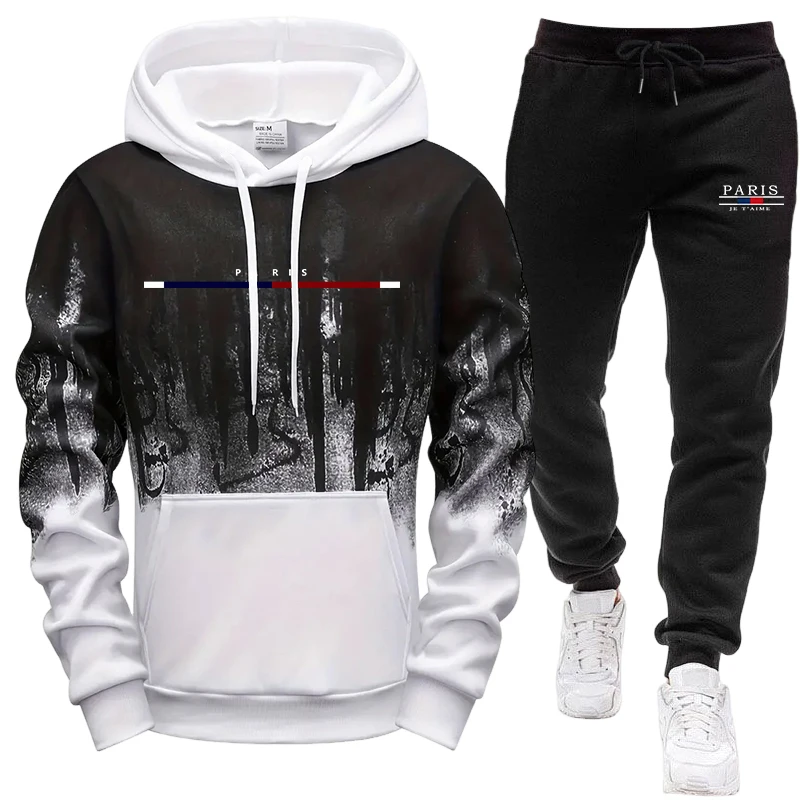 Men's Set/Hoodie/Pants Autumn  - Winter Clothing Fashion recension och pris