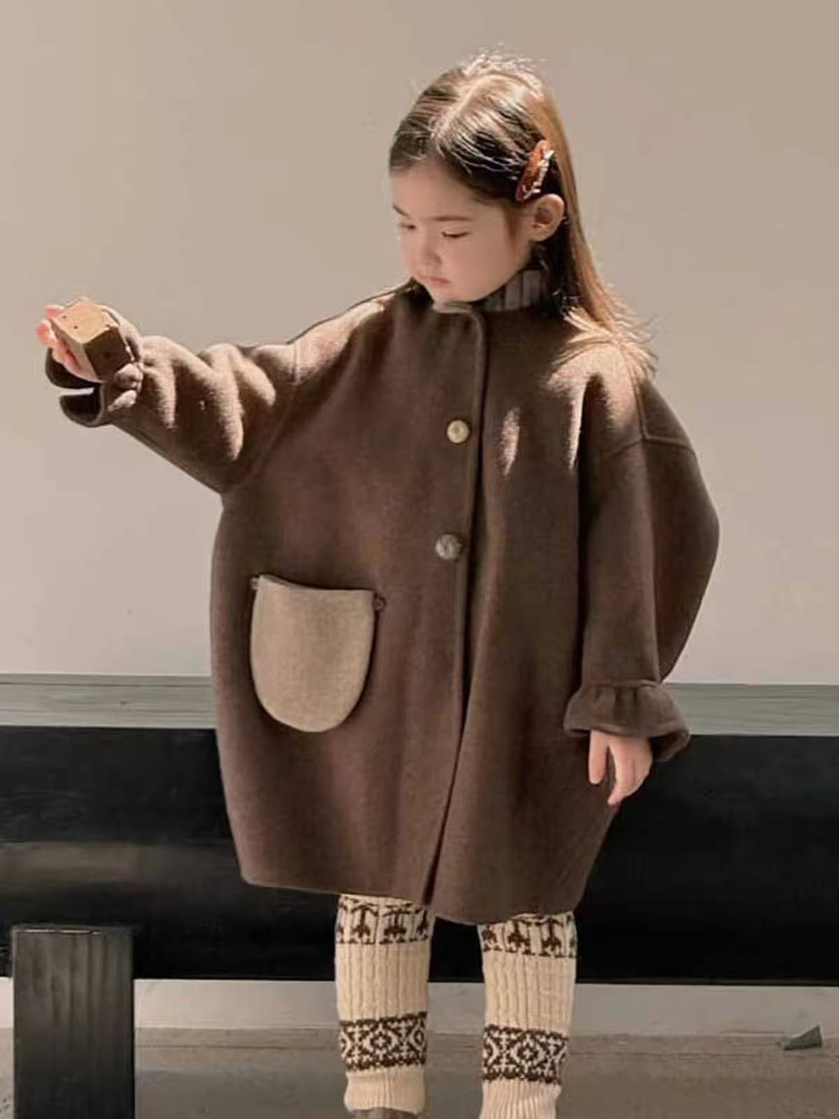 Girls Wool Coat 2026 Autumn Wi - Winter Clothing Toddler recension och pris