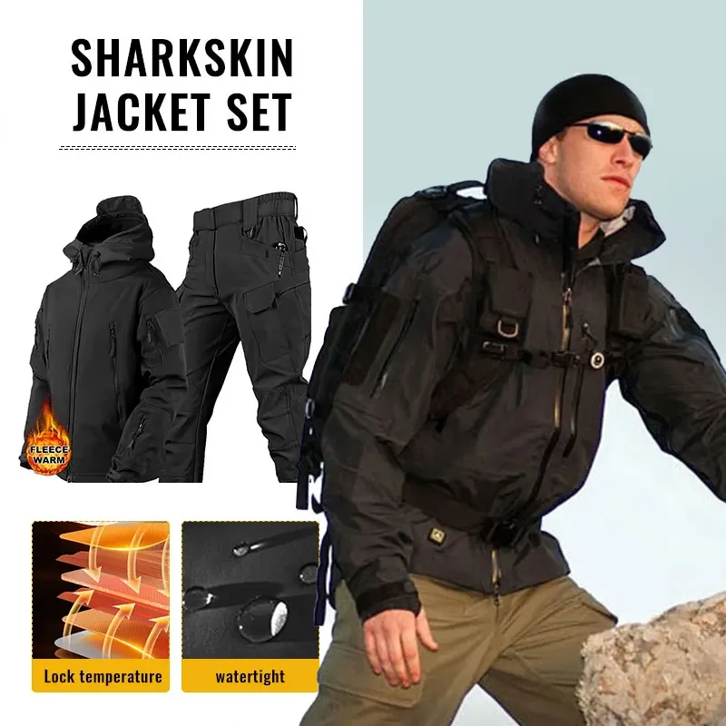 Men Thicken Soft Shell Winter  - Winter Clothing Work recension och pris