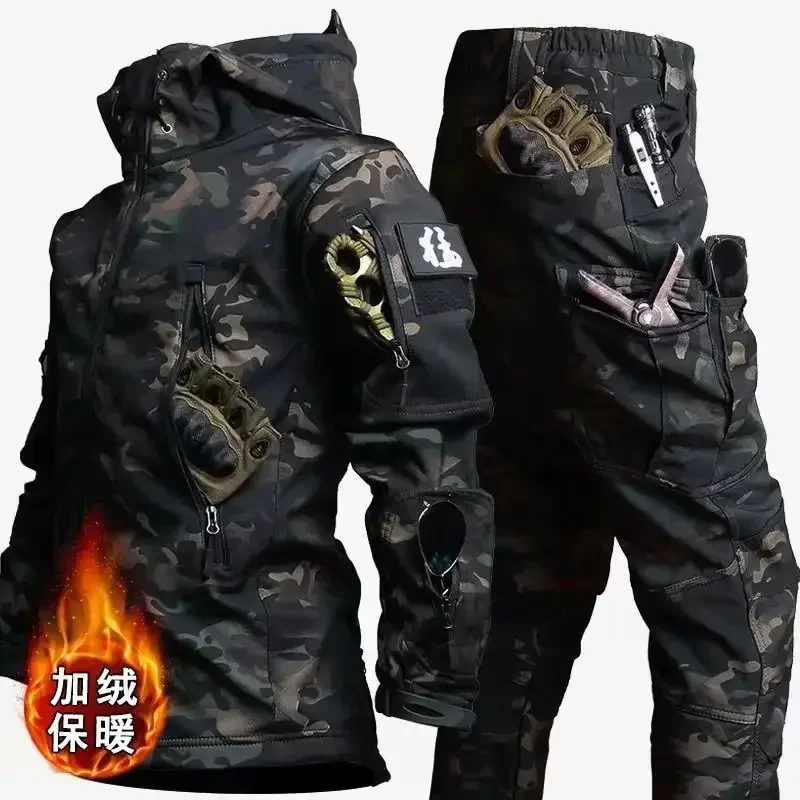 Men Thicken Soft Shell Winter  - Winter Clothing Work recension och pris