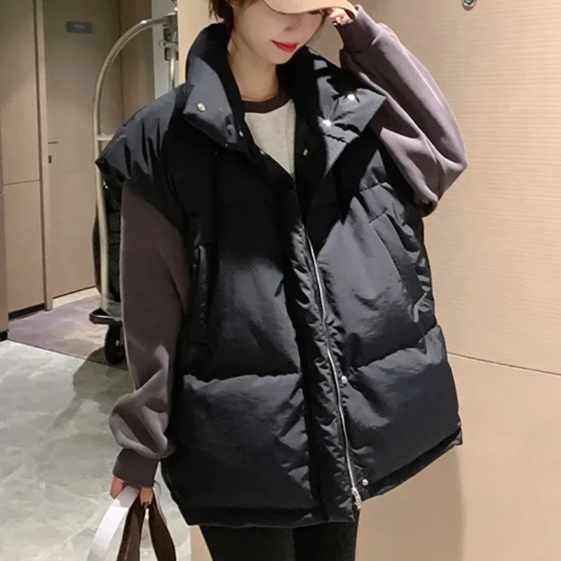 Solid Color Zipper Women's Ves - Winter Clothing Work recension och pris