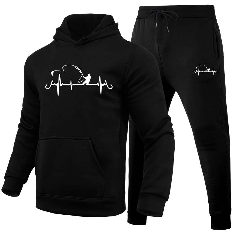 Men's Tracksuit Print Casual H - Winter Clothing Hoodie recension och pris