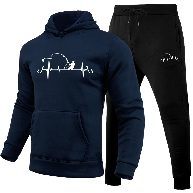Men's Tracksuit Print Casual H - Winter Clothing Hoodie recension och pris