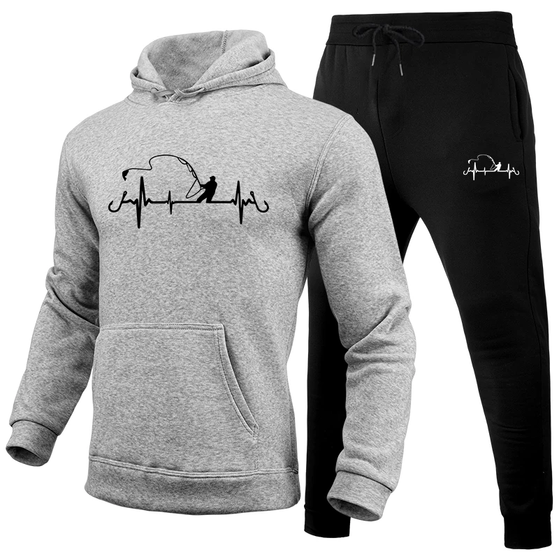 Men's Tracksuit Print Casual H - Winter Clothing Hoodie recension och pris