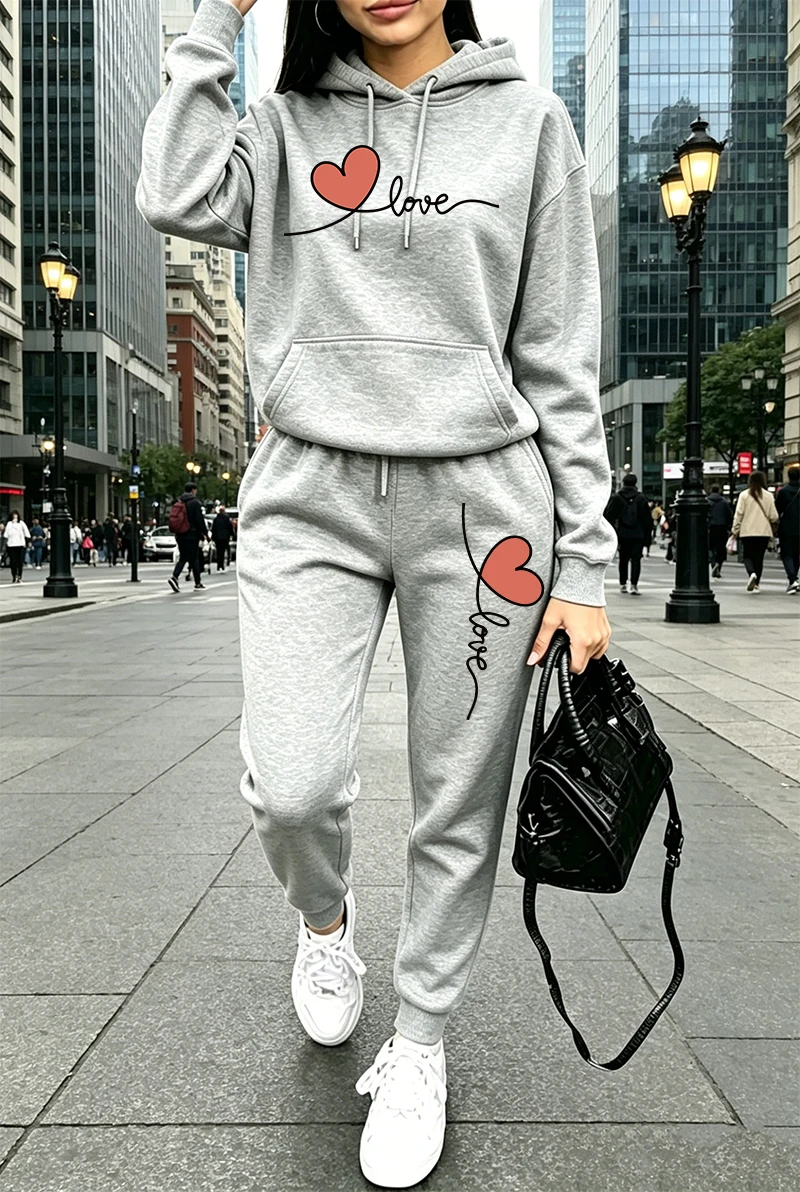 Womens Tracksuit Print Casual  - Winter Clothing Women'S recension och pris