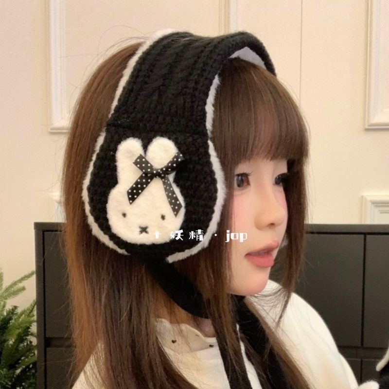 Miffy Plush Knit Ear Muffs Wom - Winter Clothing Earmuffs recension och pris
