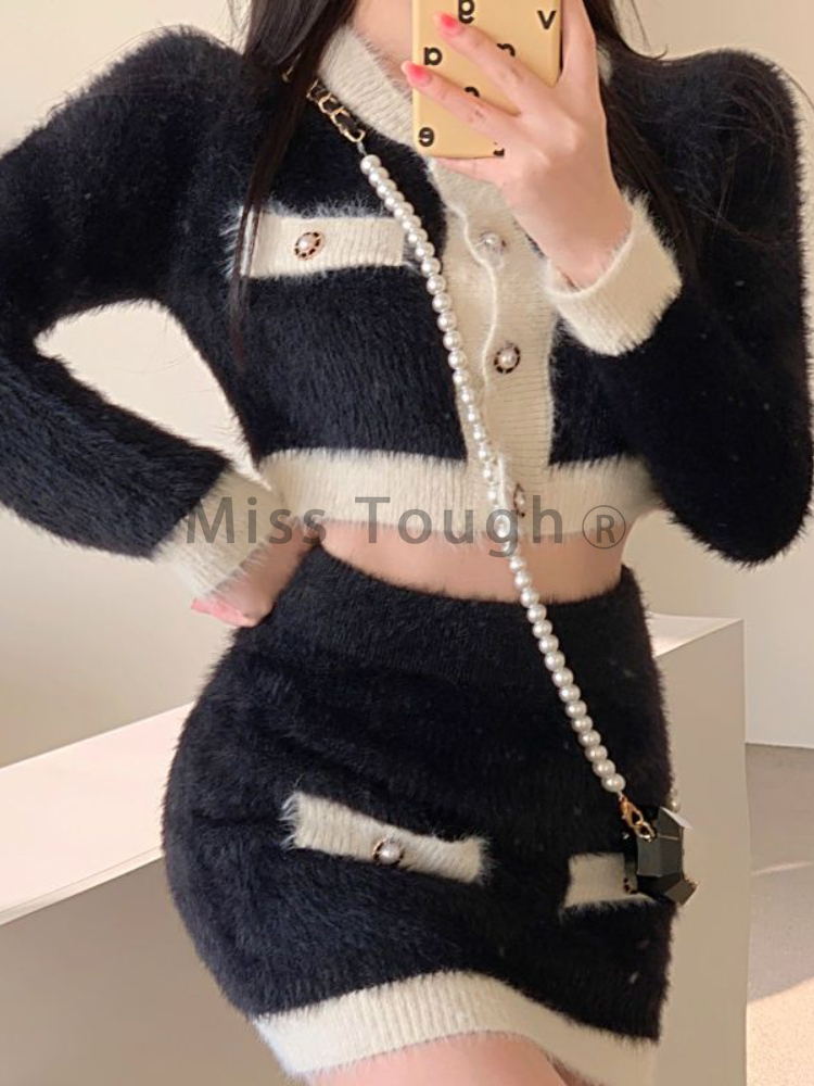 Winter Fluffy Knit 2 Piece Set - Winter Clothing Sale recension och pris