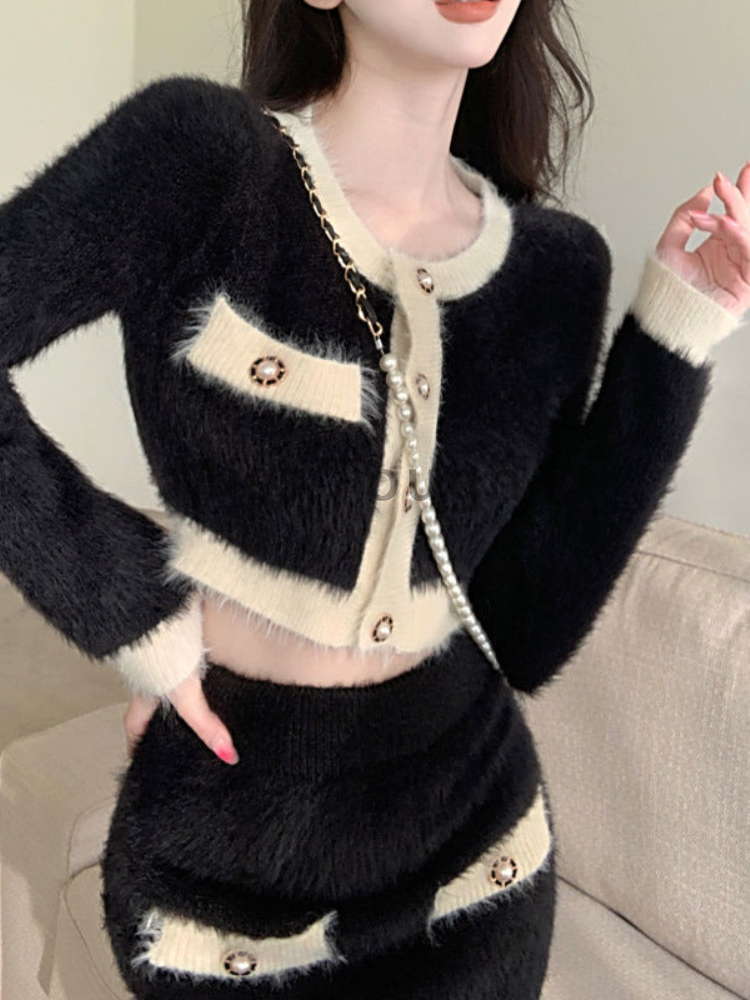 Winter Fluffy Knit 2 Piece Set - Winter Clothing Sale recension och pris