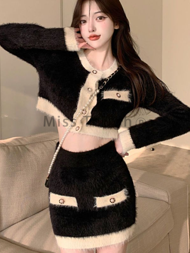Winter Fluffy Knit 2 Piece Set - Winter Clothing Sale recension och pris