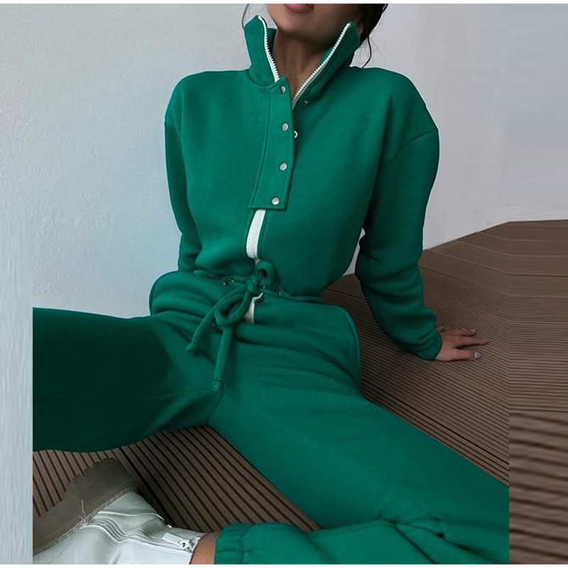 Casual Stand Collar Jumpsuits  - Winter Clothing Sale recension och pris