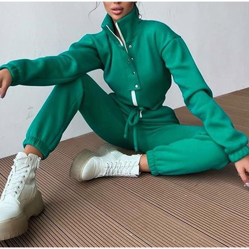 Casual Stand Collar Jumpsuits  - Winter Clothing Sale recension och pris