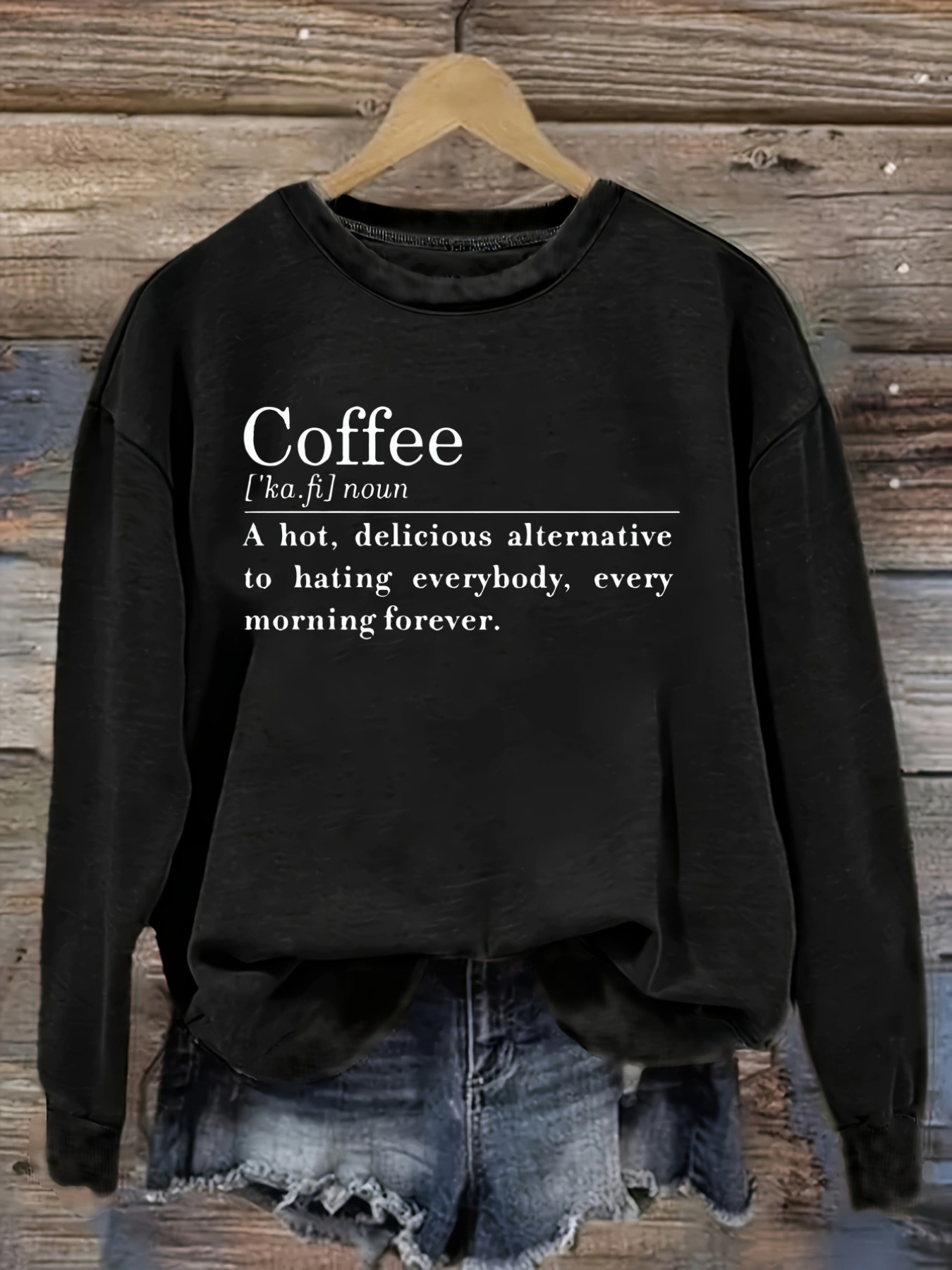 Women's Casual Long Sleeve Cre - Winter Clothing Quotes recension och pris