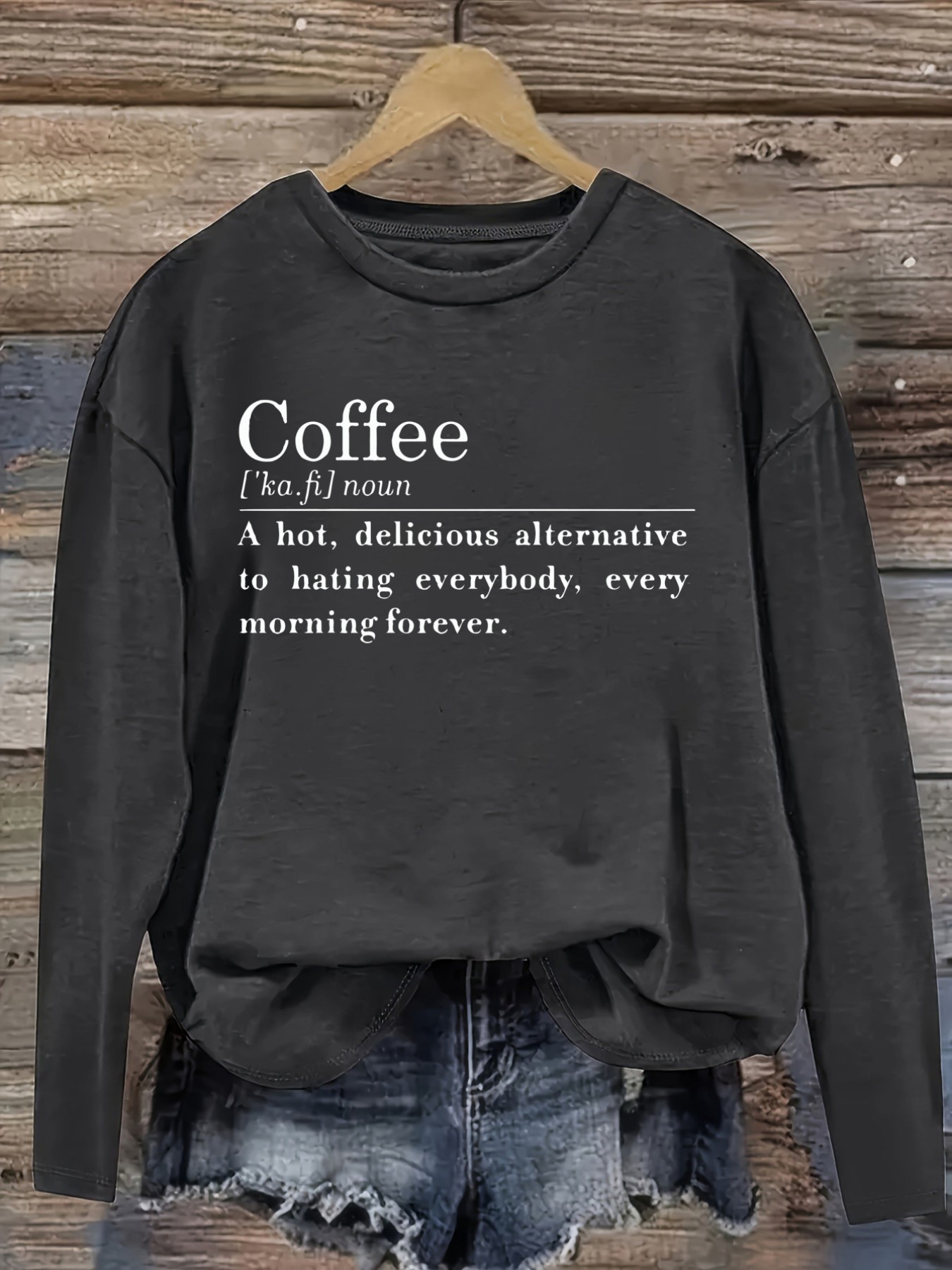 Women's Casual Long Sleeve Cre - Winter Clothing Quotes recension och pris
